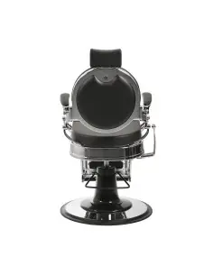 Cadeira de barbeiro vintage masculina Florence BLACK-SILVER