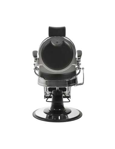 Florence Black-Silver Barber chair – Vintage Metal Style & Professional Comfort 
