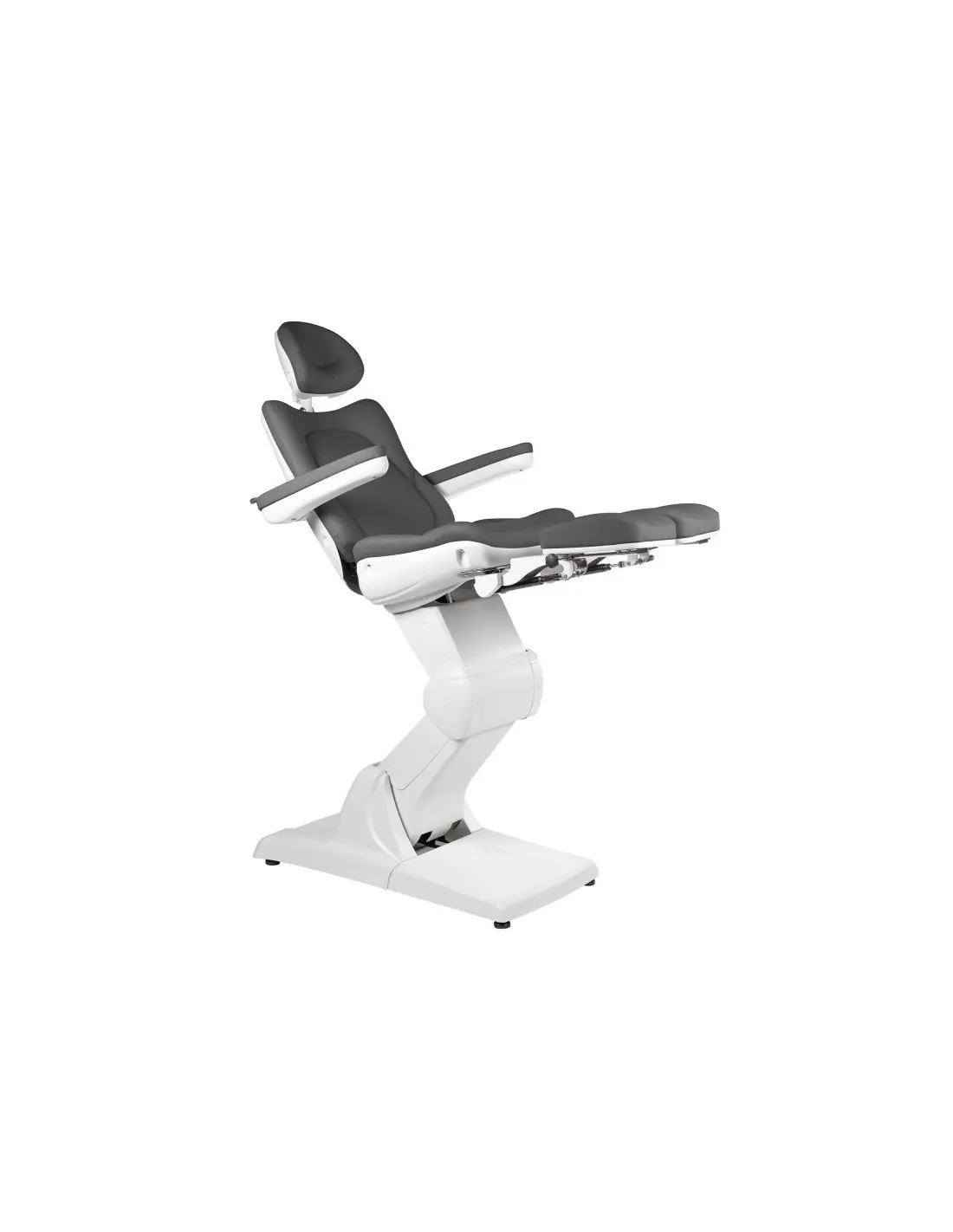 fauteuil de podologie électrique BLANC GRIS FONCÉ 3 Moteurs