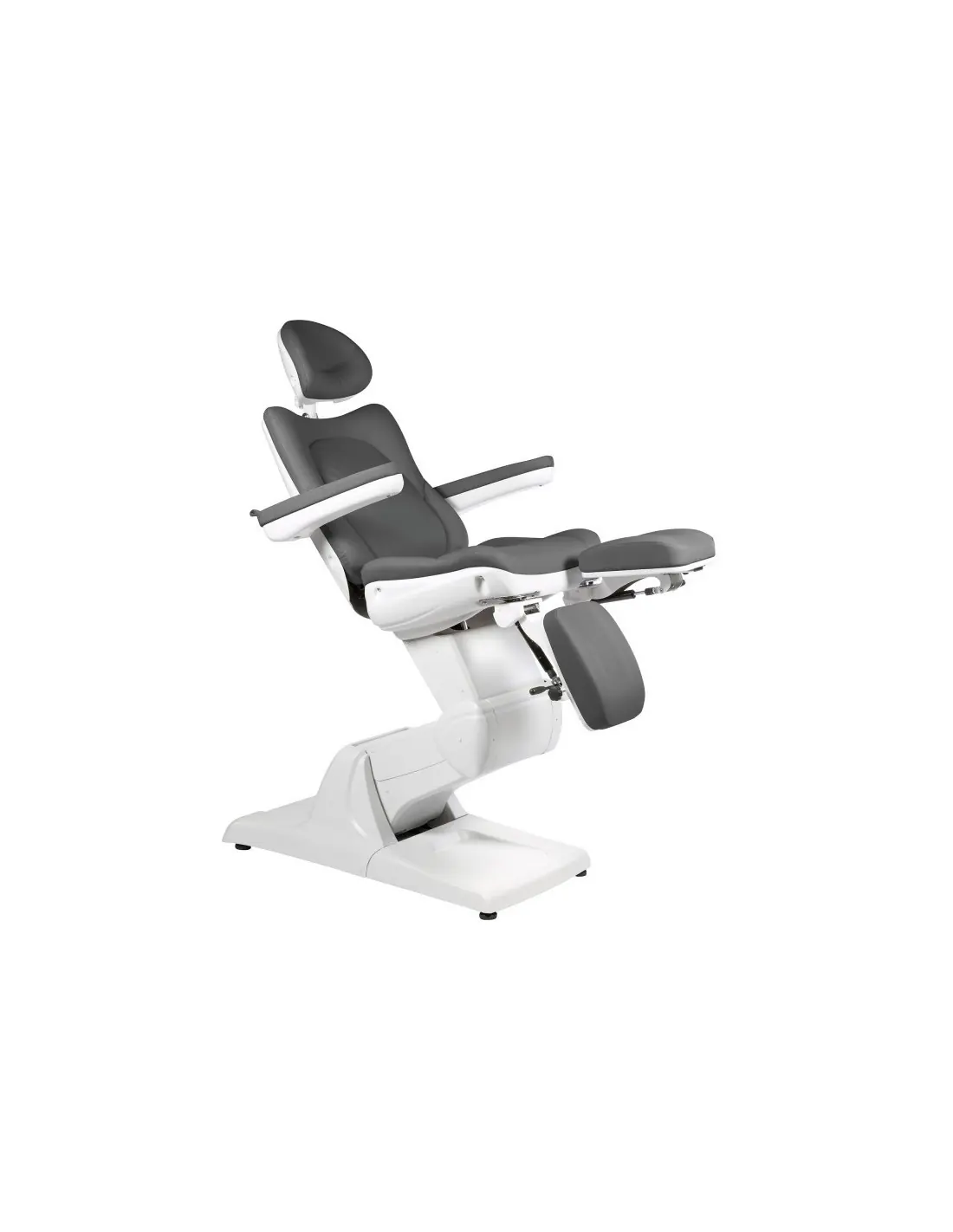 fauteuil de podologie électrique BLANC GRIS FONCÉ 3 Moteurs