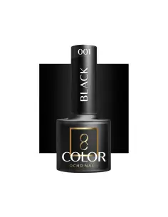 OCHO NAILS Esmalte de uñas híbrido negro 002 -5 g