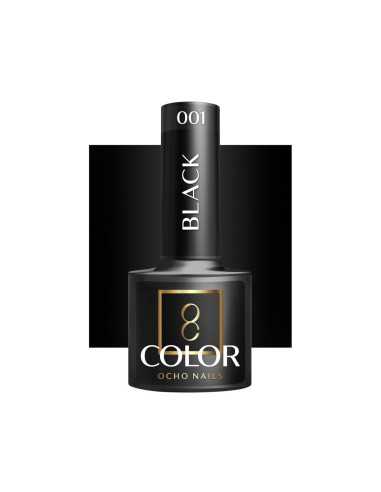 OCHO NAILS Smalto ibrido nero 002 -5 g