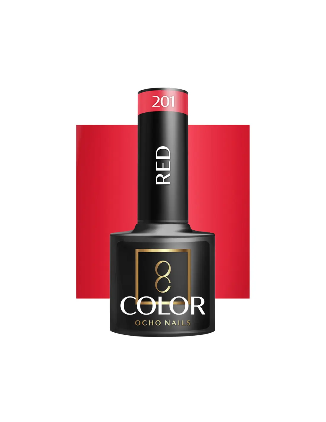OCHO NAILS Smalto ibrido rosso 201 -5 g