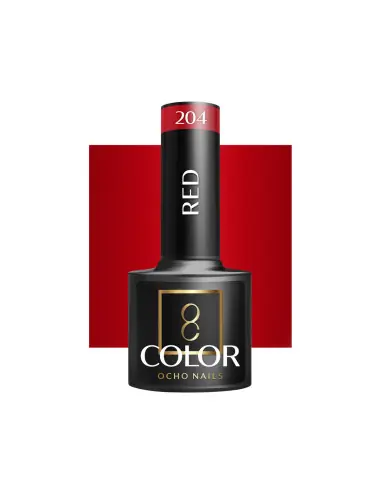 OCHO NAILS Red Hybrid Nail Polish 204 -5g