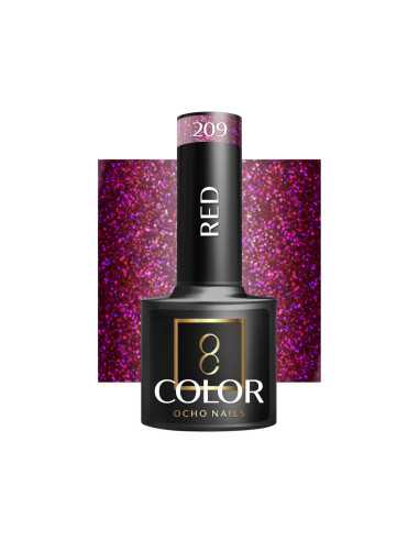 OCHO NAILS Red Hybrid Nail Polish 209 -5g