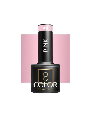 OCHO NAILS Verniz híbrido para unhas rosa 306 - 5 g