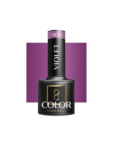 OCHO NAILS Verniz híbrido para unhas roxo 406 - 5 g