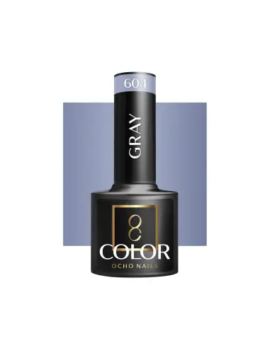 OCHO NAILS Verniz gel cinza 604 - 5 g