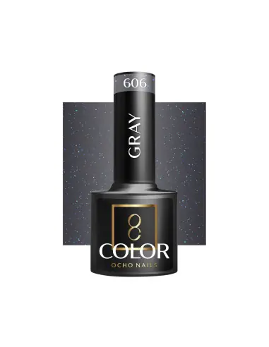 OCHO NAILS Verniz de gel cinza 606 - 5 g