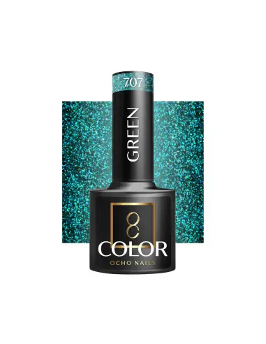 OCHO NAILS Verniz de unhas híbrido verde 707 - 5 g