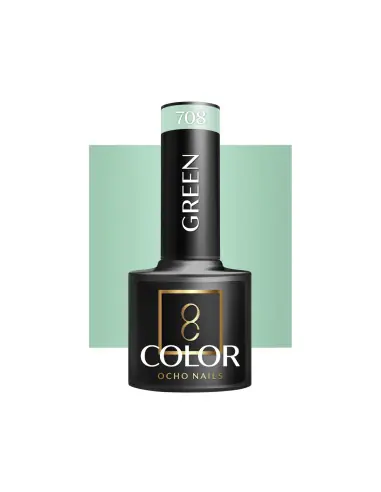 OCHO NAILS Verniz para unhas híbrido verde 708 - 5 g