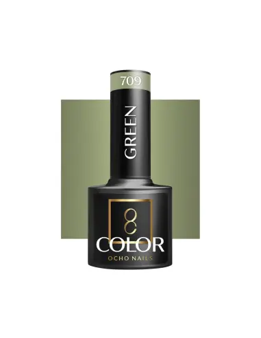 OCHO NAILS Verniz para unhas híbrido verde 709 - 5 g