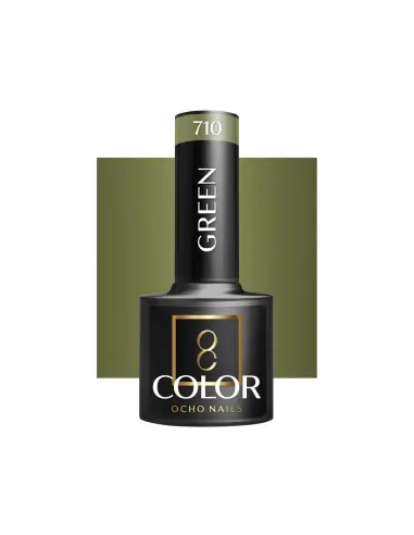 OCHO NAILS Verniz para unhas híbrido verde 710 - 5 g