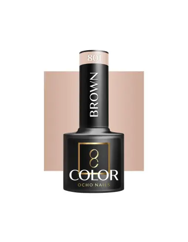 OCHO NAILS Hybrid Brown Polish 801 -5g