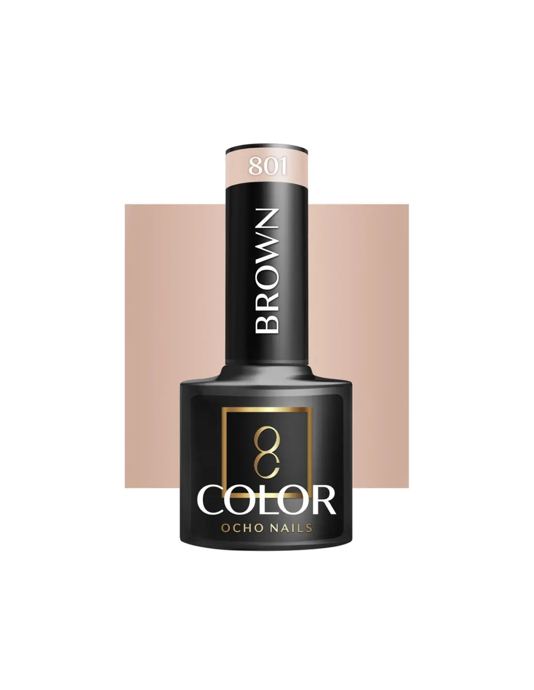 OCHO NAILS Vernice ibrida marrone 801 -5 g