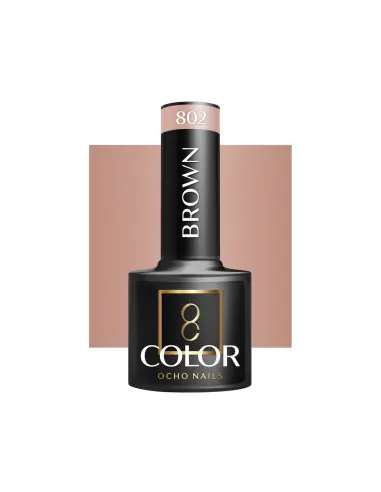 OCHO NAILS Verniz híbrido castanho 802 - 5 g