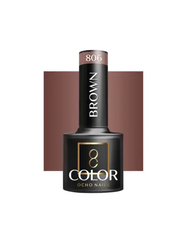 OCHO NAILS Verniz híbrido castanho 806 - 5 g