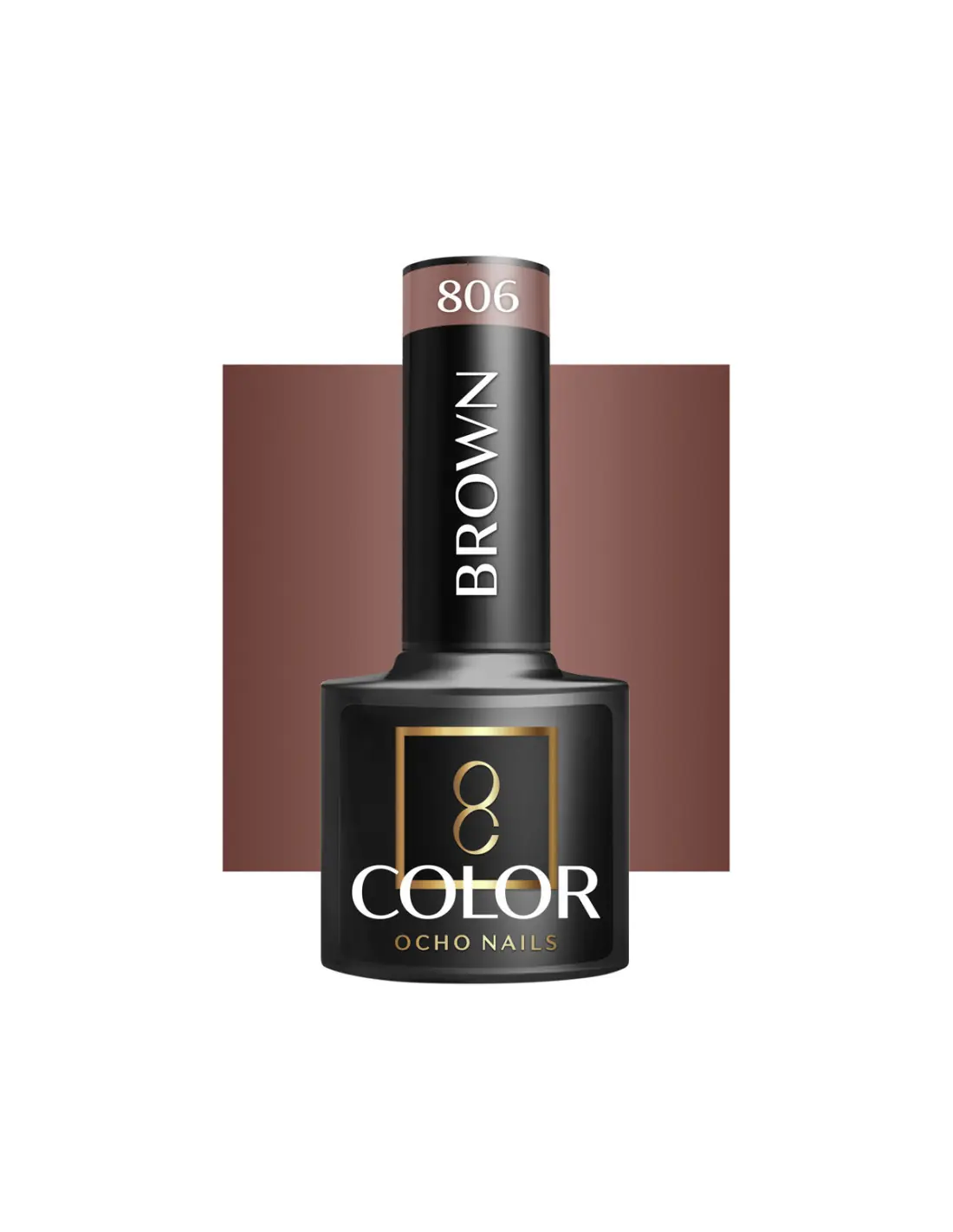 OCHO NAILS Barniz híbrido marrón 806 -5 g