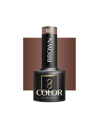 OCHO NAILS Verniz híbrido castanho 807 - 5 g
