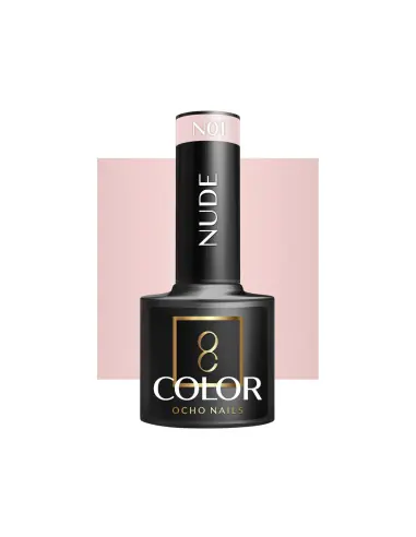 OCHO NAILS Verniz Gel Nude N01 - 5 g