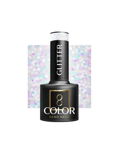 OCHO NAILS Glitzer-Gel-Nagellack G01 -5g