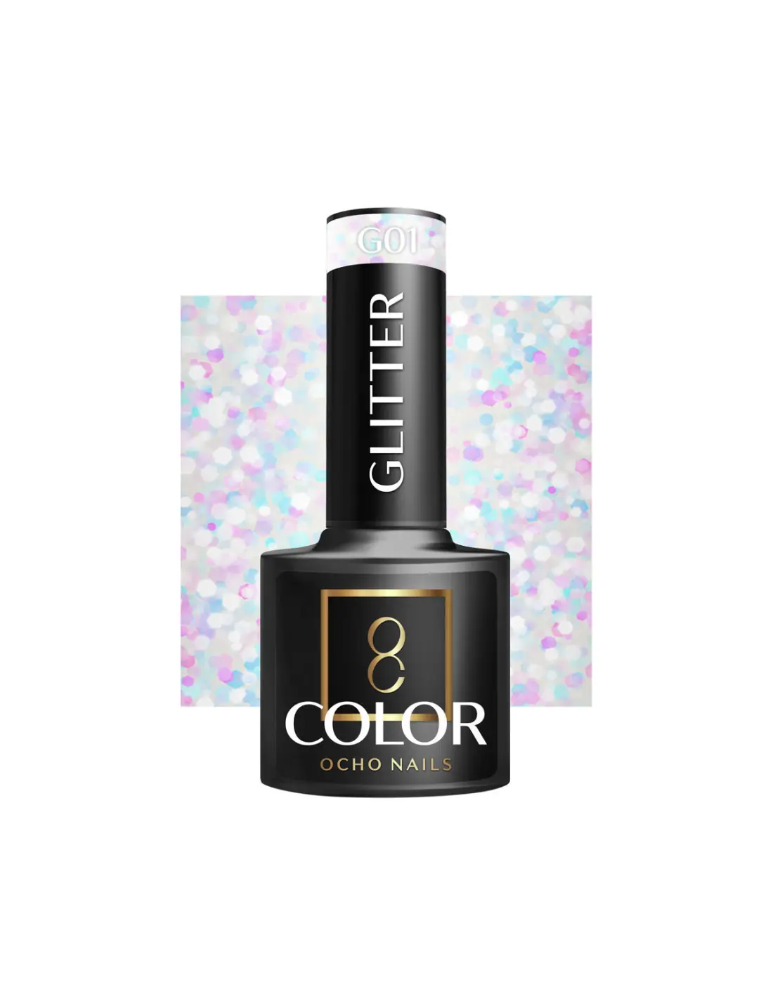 OCHO NAILS Smalto Gel Glitter G01 -5 g