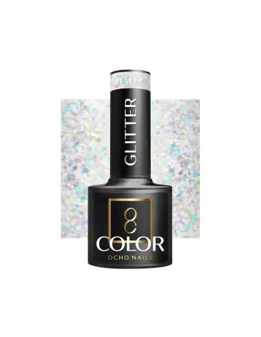 OCHO NAILS Glitzer-Gel-Nagellack G02 -5g