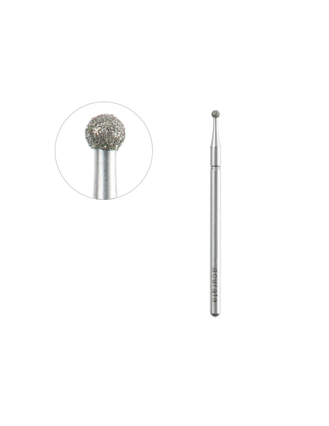 Acurata 1,8/1,8 mm Diamant-Kugelkopffräser