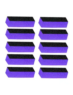 Bloc polissoir ongles violet 10 pcs.