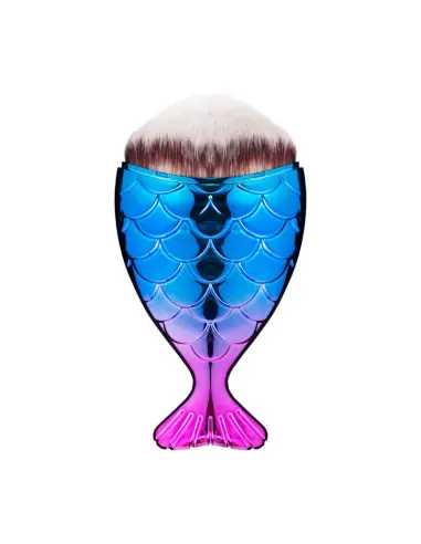 Pennello per spolverare la polvere di pesce viola-blu
