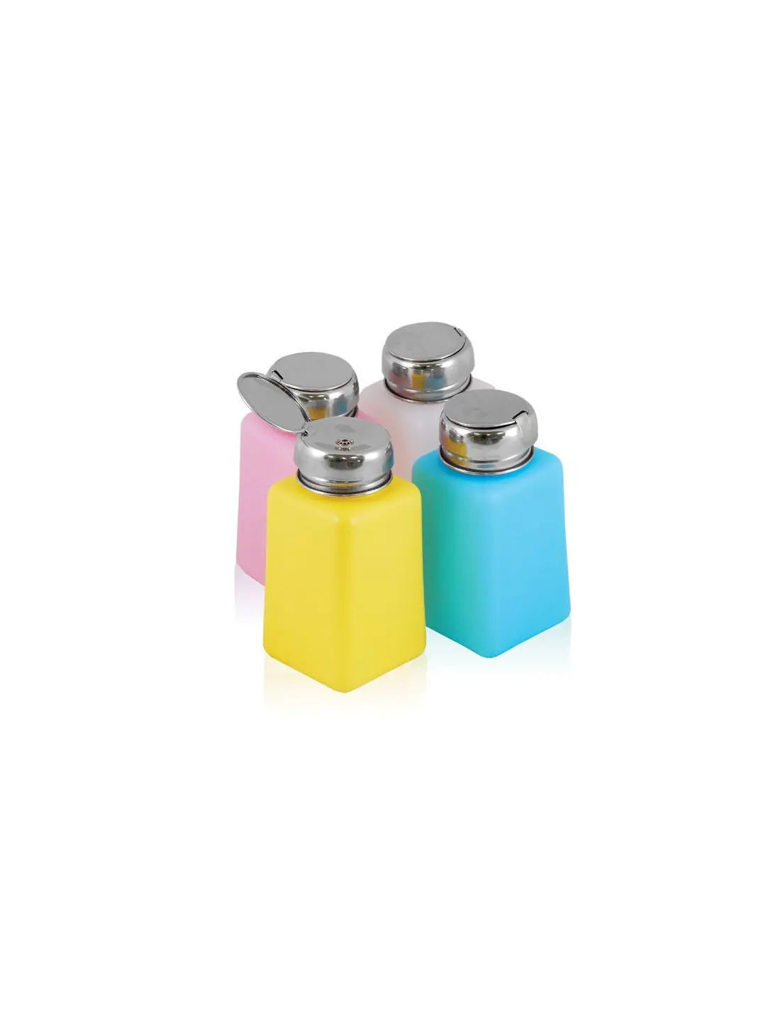 Flacon pompe chrome 180 ml mix color