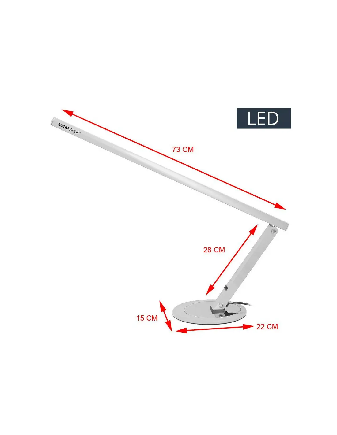 Sobremesa Slim led aluminio