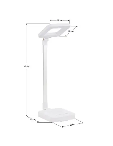 Lampe de bureau Elegante led carré 804