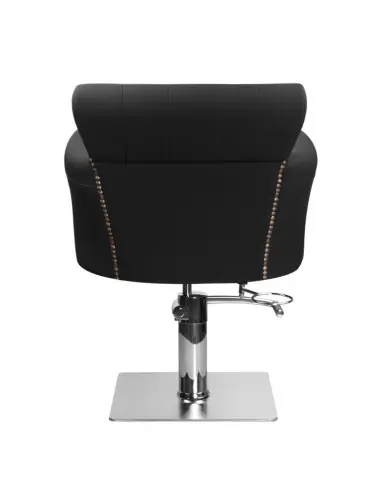 Sillón de peluquería acolchado alberto negro 