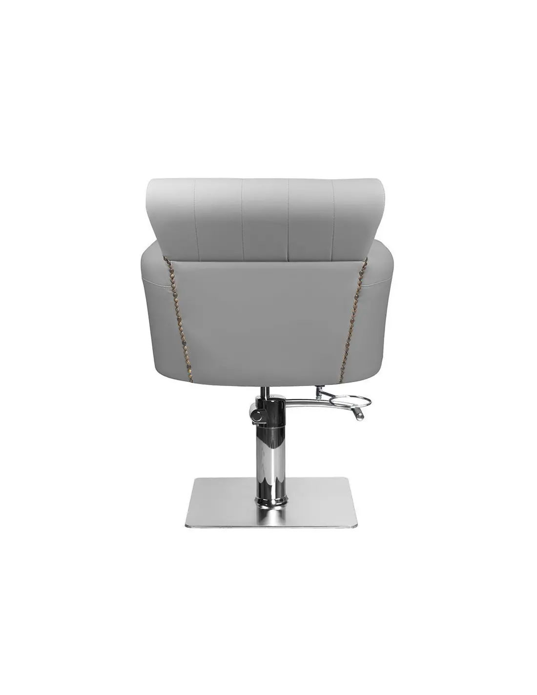Sillón de peluquería acolchado alberto gris 