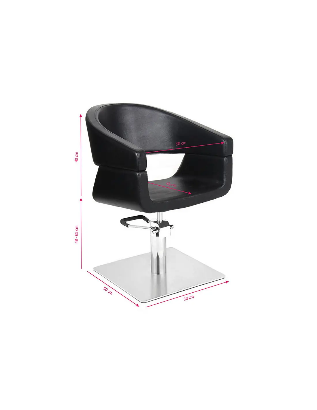 Fauteuil de coiffure noir sml {attributes}