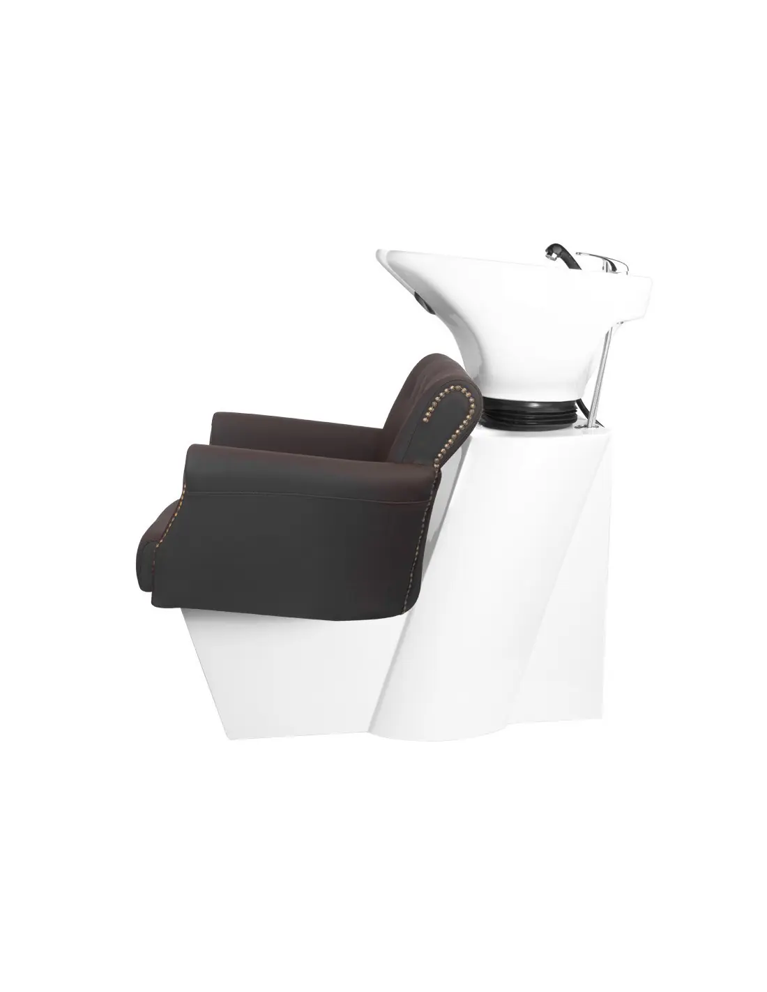Bac a shampoing berlin marron 