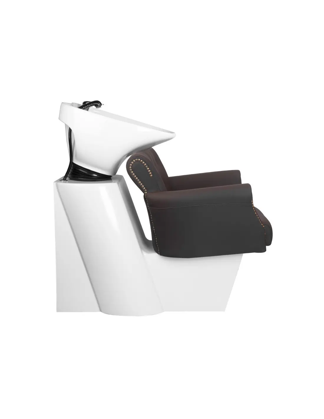 Bac a shampoing berlin marron 