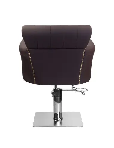 Sedia da parrucchiere marrone 