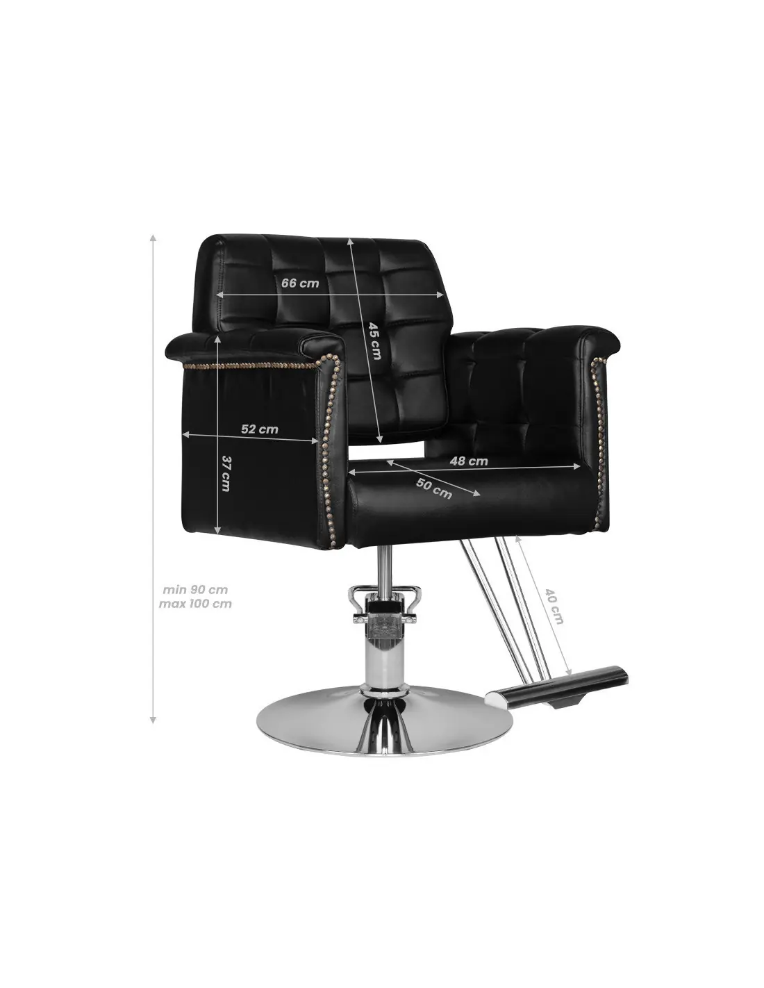 FAUTEUIL DE COIFFURE PAVI NOIR 