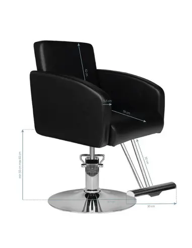 Poltrona stile trevise nera 