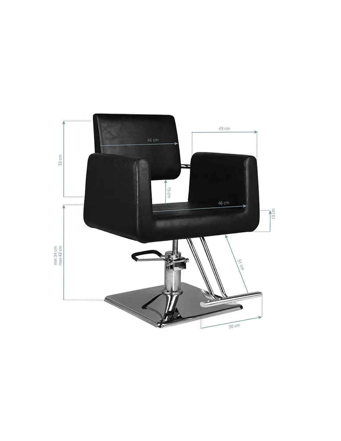 Zwarte imperia styling stoel 