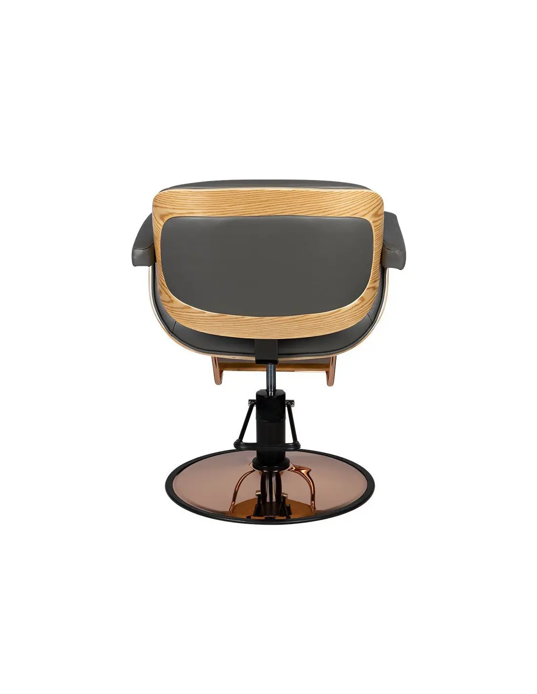Tuluza black wooden hairdressing chair {attributes}