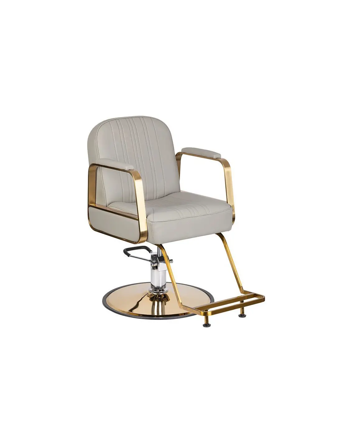 Acri gouden kappersstoel - beige {attributes}
