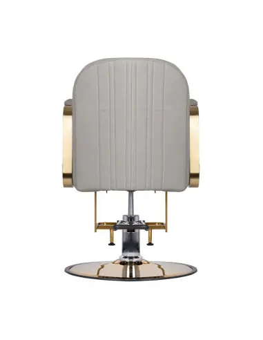 Acri gouden kappersstoel - beige {attributes}