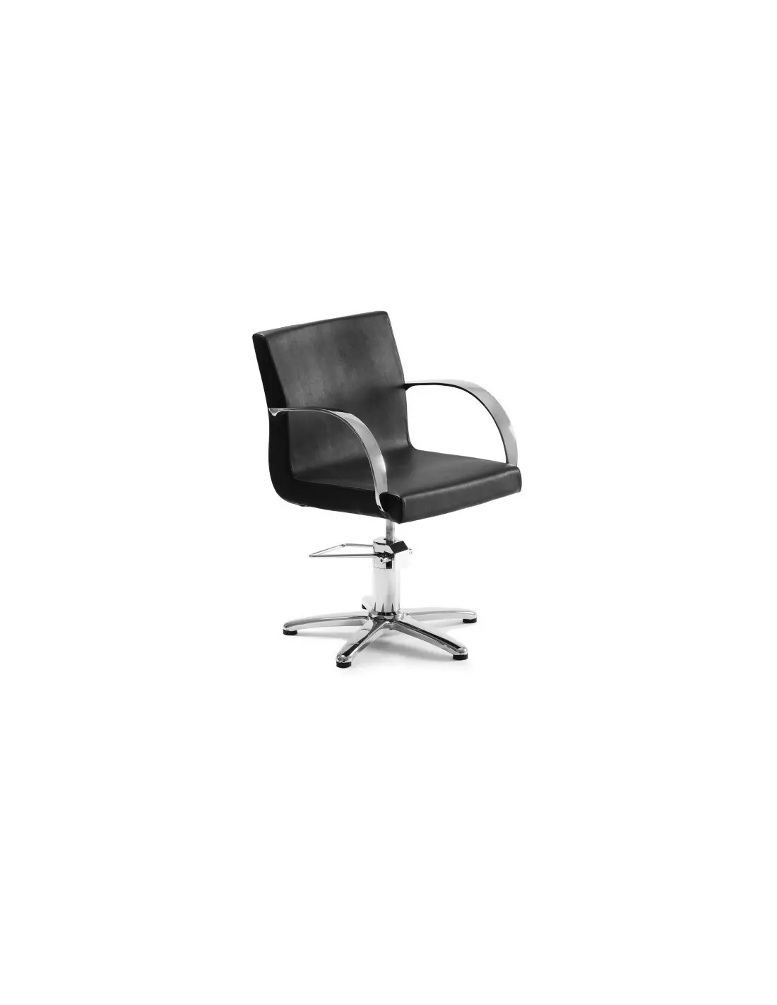 Schwarzer Friseurstuhl {attributes}