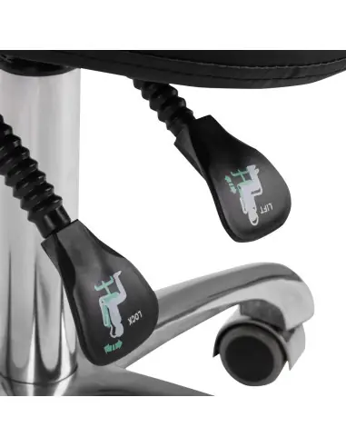 Giovanni 1025 black cosmetic stool