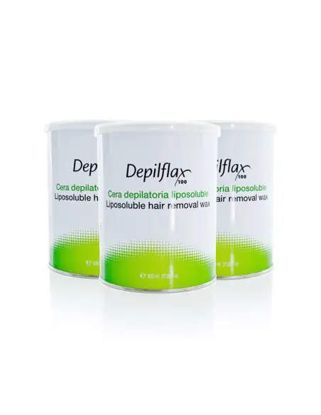 Depilflax 100 cera depilatoria natural bote 800 ml 