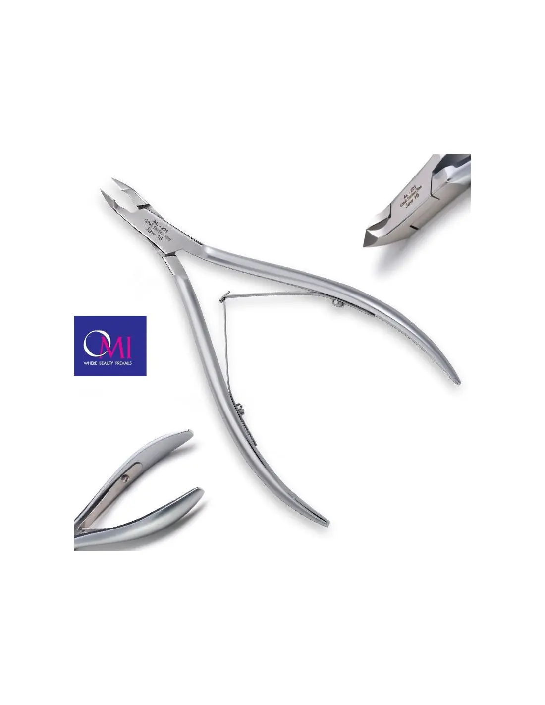 Omi pro-line clippers AL-201 pince à ongles en acrylique mâchoire 16/6 mm joint de recouvrement 