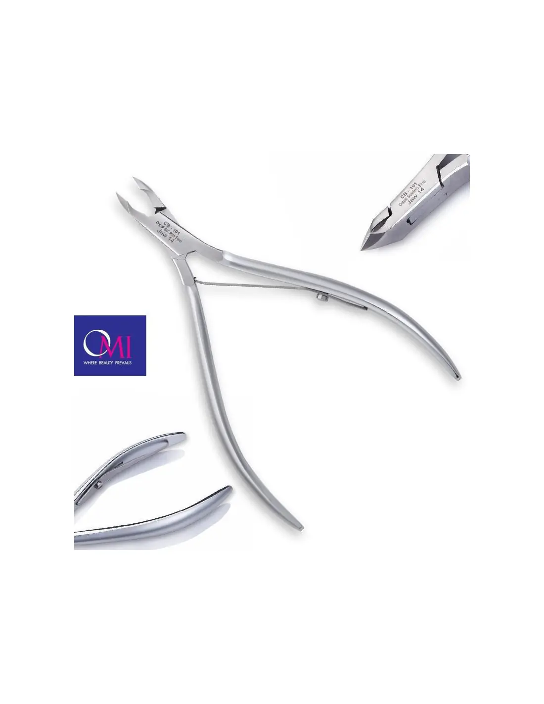 Omi pro-line CB-101 Nagelhautzange 12/4 mm Maulteil Box